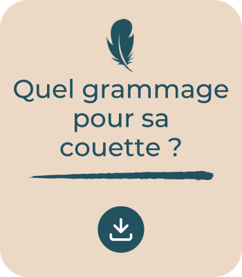 quel grammage pour sa couette